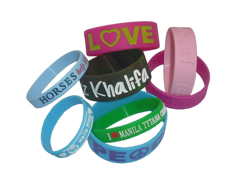 Silicone wristbands
