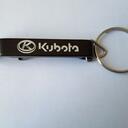 Bottle opener keyring of aluminium with your logo image