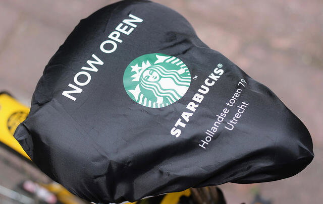 Custom polyester bike seat covers — printed for marketing and brand events