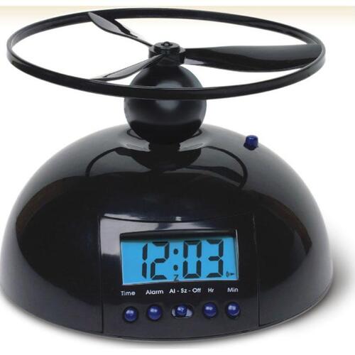 Custom branded flying alarm clock image