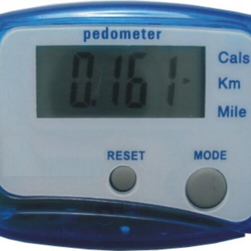 Pedometer for counting steps with custom print image