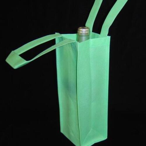 Custom printed PP non-woven wine bag for 1 bottle PP non-woven wine bag for 1 bottle image